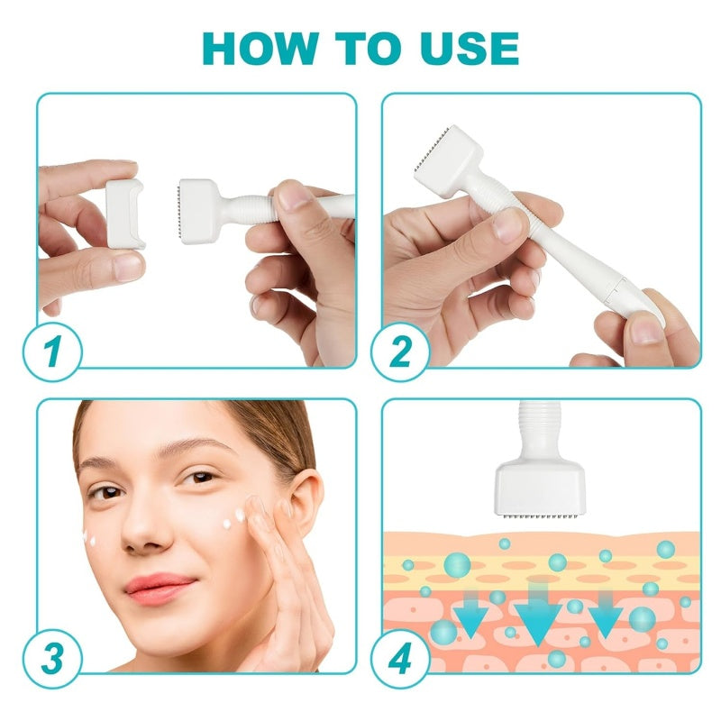 Microneedle Stamp for Radiant, Healthy-Looking Skin