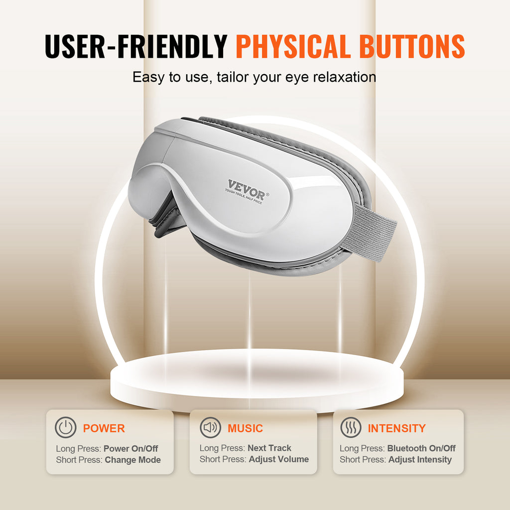 Heated Eye Massager for Relaxation, Dark Circles & Stress