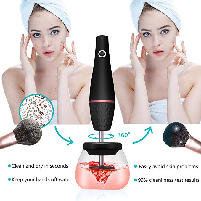 Electric Brush Cleaner for Soft, Clean Makeup Brushes