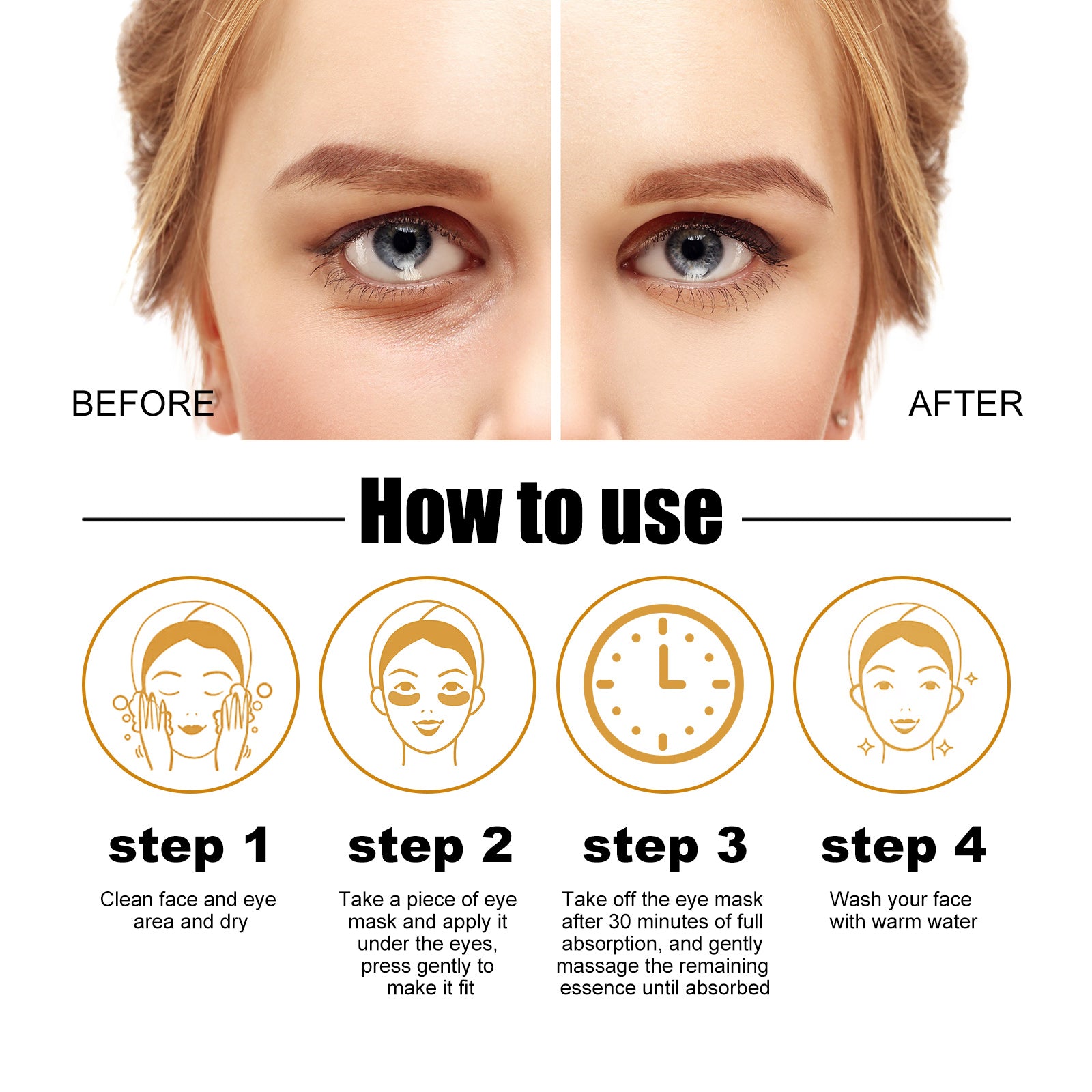 Collagen Eye Masks for Dark Circles and Puffiness