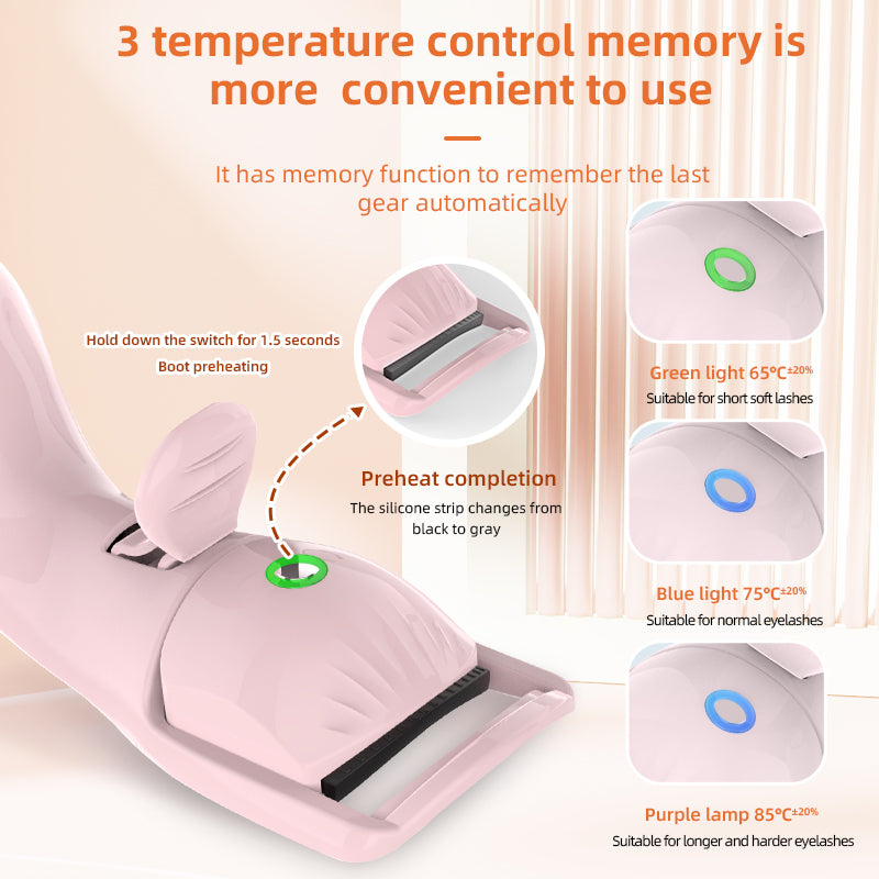 Heated Eyelash Curler for Long, Lifted, Glamorous Lashes