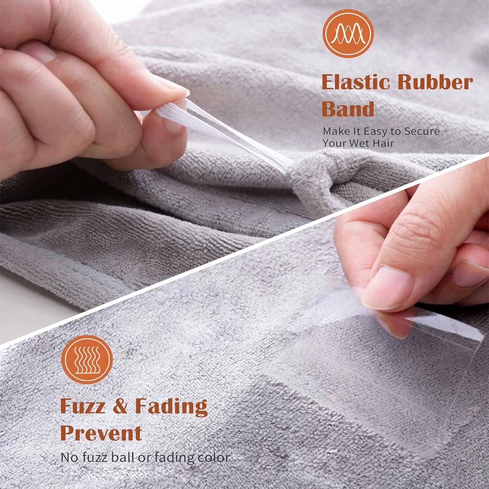 3 Pack Microfiber Hair Towels for Curly, Thick & Long Hair