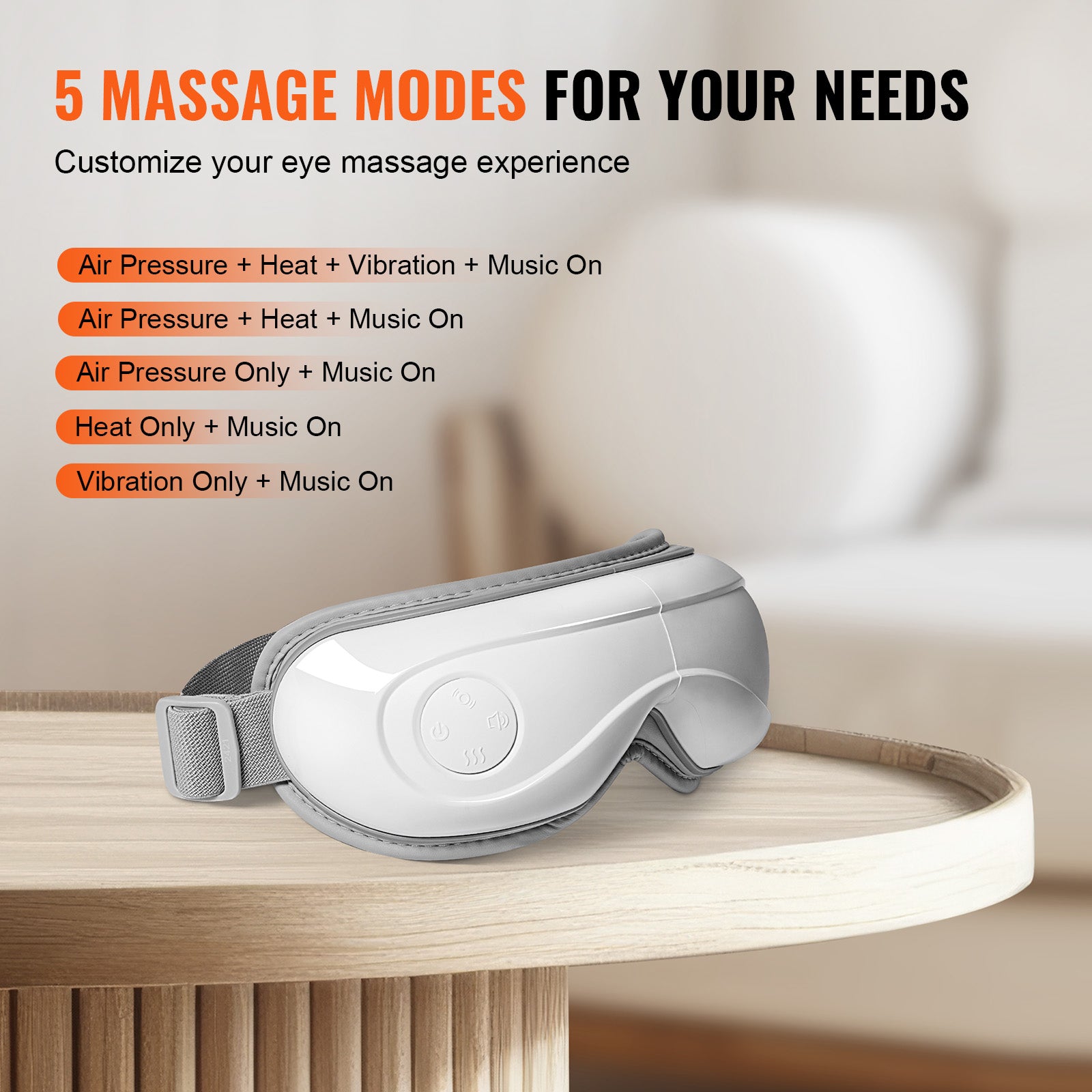 Heated Eye Massager for Relaxation, Dark Circles & Stress